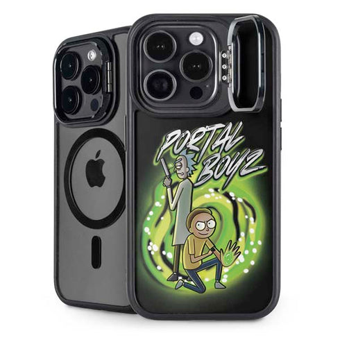 Adult Swim Rick and Morty Portal Boyz iPhone 15 Pro Kickstand Case